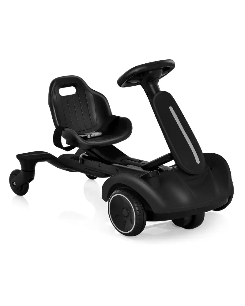 6V Kids Ride on Drift Car with 360° Spin and 2 Adjustable Heights-Black - Black - Powered Ride On Toys
