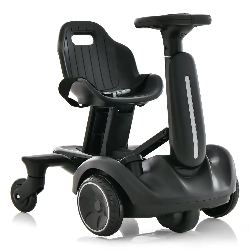 6V Kids Ride on Drift Car with 360° Spin and 2 Adjustable Heights-Black - Black - Powered Ride On Toys