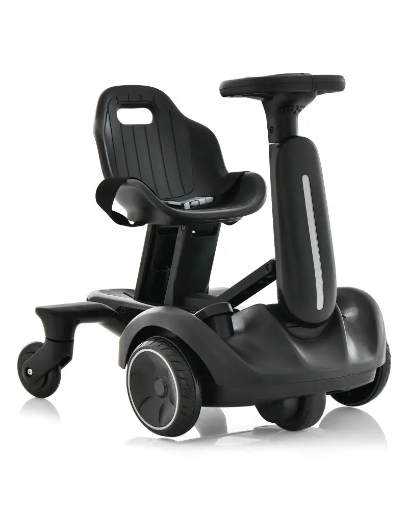 6V Kids Ride on Drift Car with 360° Spin and 2 Adjustable Heights-Black - Black - Powered Ride On Toys