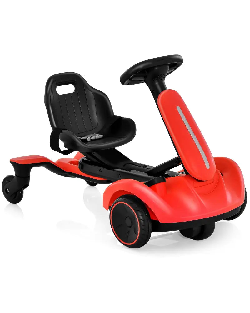 6V Kids Ride on Drift Car with 360° Spin and 2 Adjustable Heights-Red - Red - Powered Ride On Toys