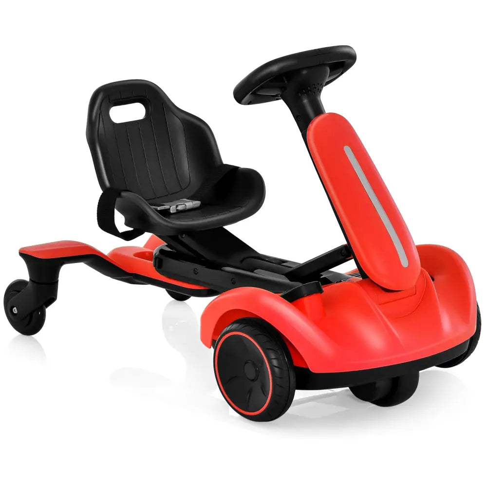 6V Kids Ride on Drift Car with 360° Spin and 2 Adjustable Heights-Red - Red - Powered Ride On Toys