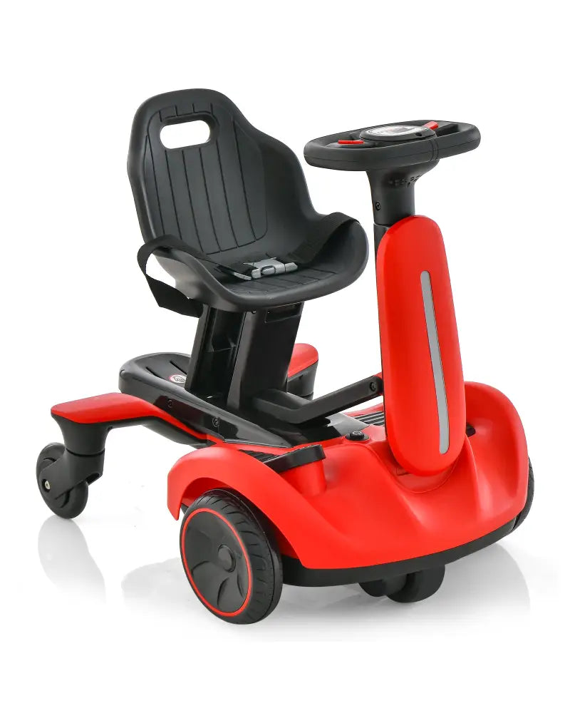 6V Kids Ride on Drift Car with 360° Spin and 2 Adjustable Heights-Red - Red - Powered Ride On Toys