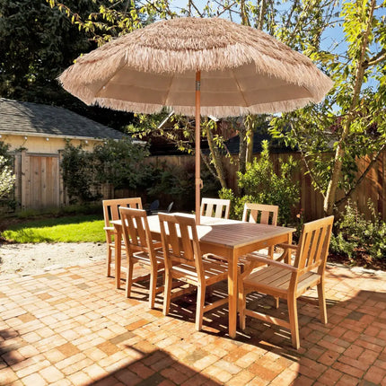 7.2 Feet Patio Thatched Tiki Umbrella Hawaiian Hula Beach Umbrella - Outdoor Umbrellas