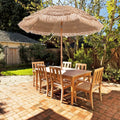 7.2 Feet Patio Thatched Tiki Umbrella Hawaiian Hula Beach Umbrella - Outdoor Umbrellas