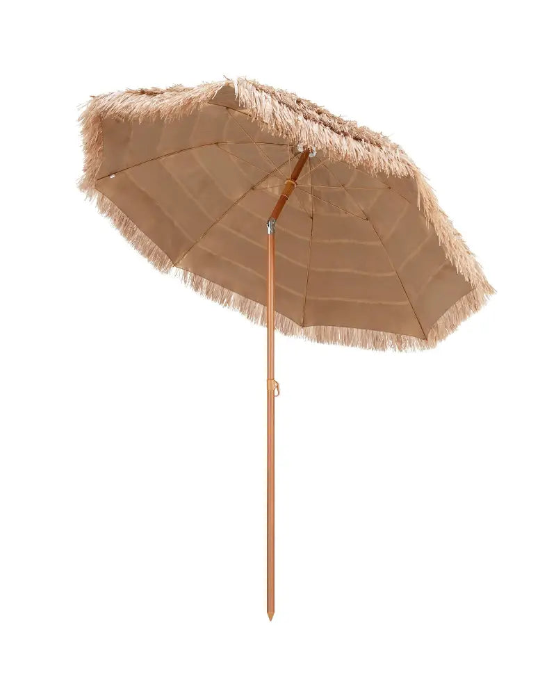 7.2 Feet Patio Thatched Tiki Umbrella Hawaiian Hula Beach Umbrella - Outdoor Umbrellas