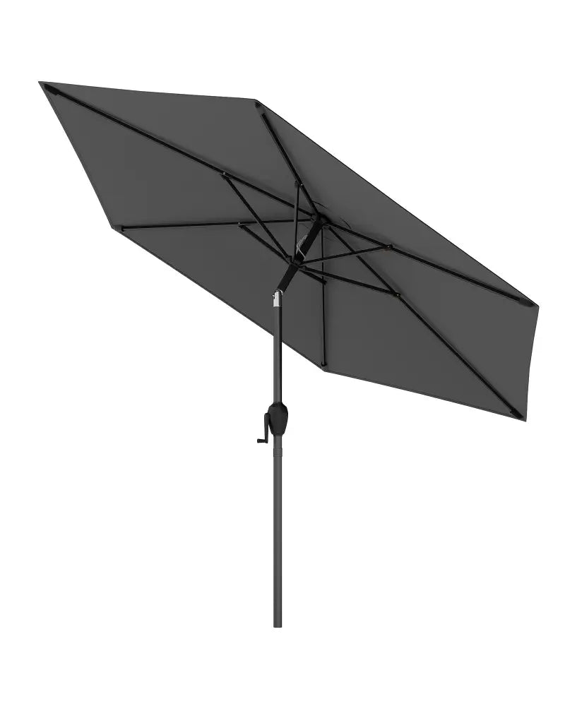 7.5 feet Outdoor Patio Heavy Duty Market Umbrella with Push Button Tilt-Gray - Gray - Outdoor Umbrellas