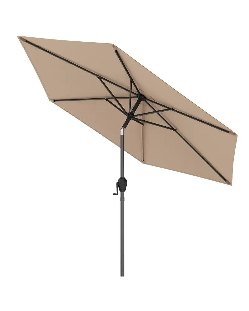 7.5 feet Outdoor Patio Heavy Duty Market Umbrella with Push Button Tilt-Tan - Tan - Outdoor Umbrellas