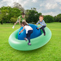 7.5 Foot Giant Inflatable Dome Rocker Bouncer with 6 Built-in Handles for Kids-Green - Green - Toy Sports