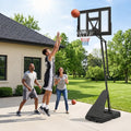 7.7-10 FT Tool-Free Height Adjustable Basketball Goal System - Sport Equipments