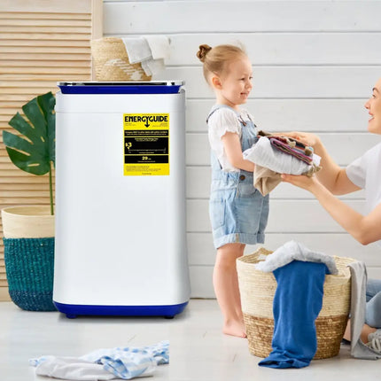 7.7 lbs Compact Full Automatic Washing Machine with Heating Function Pump - Oasis Home Essentials