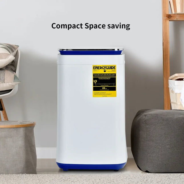 7.7 lbs Compact Full Automatic Washing Machine with Heating Function Pump - Oasis Home Essentials