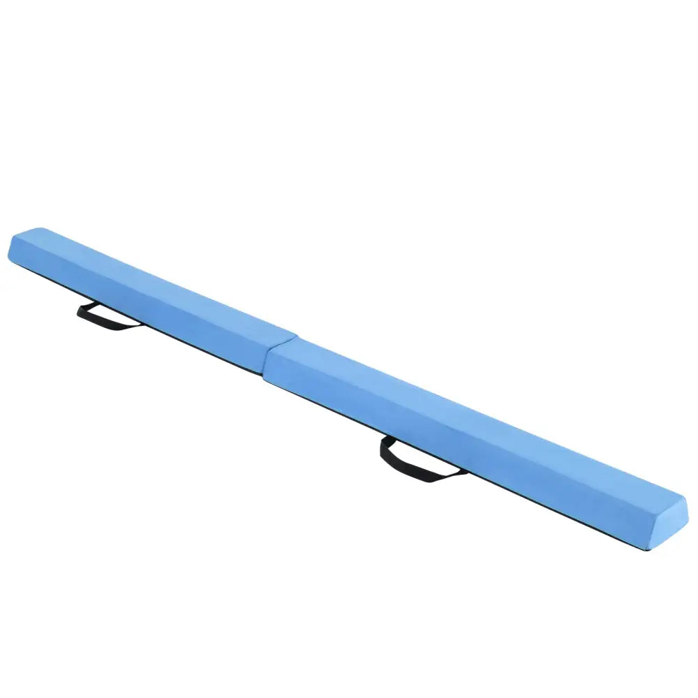 7 FT Folding Balance Beam with Removable Suede Cover and Non-slip Bottom-Navy - Navy - Yoga & Gym Mats