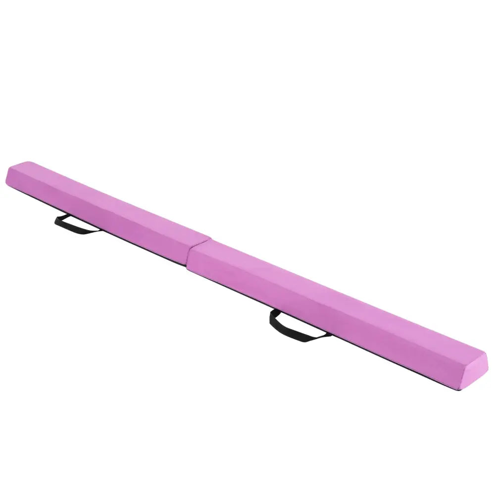 7 FT Folding Balance Beam with Removable Suede Cover and Non-slip Bottom-Purple - Purple - Yoga & Gym Mats