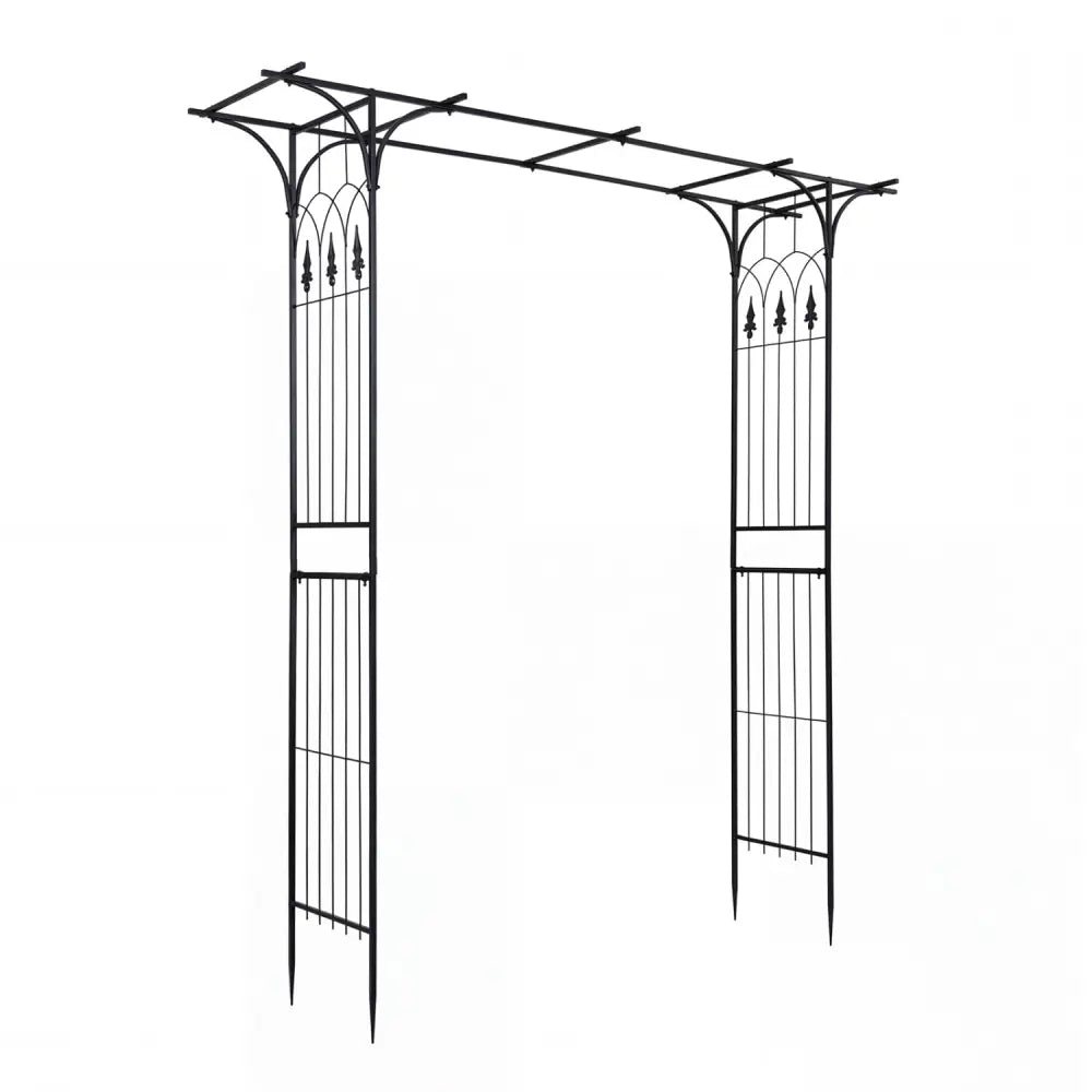 7 FT Garden Arch Arbor with Flat Top Design for Climbing Plants - Garden Arbors