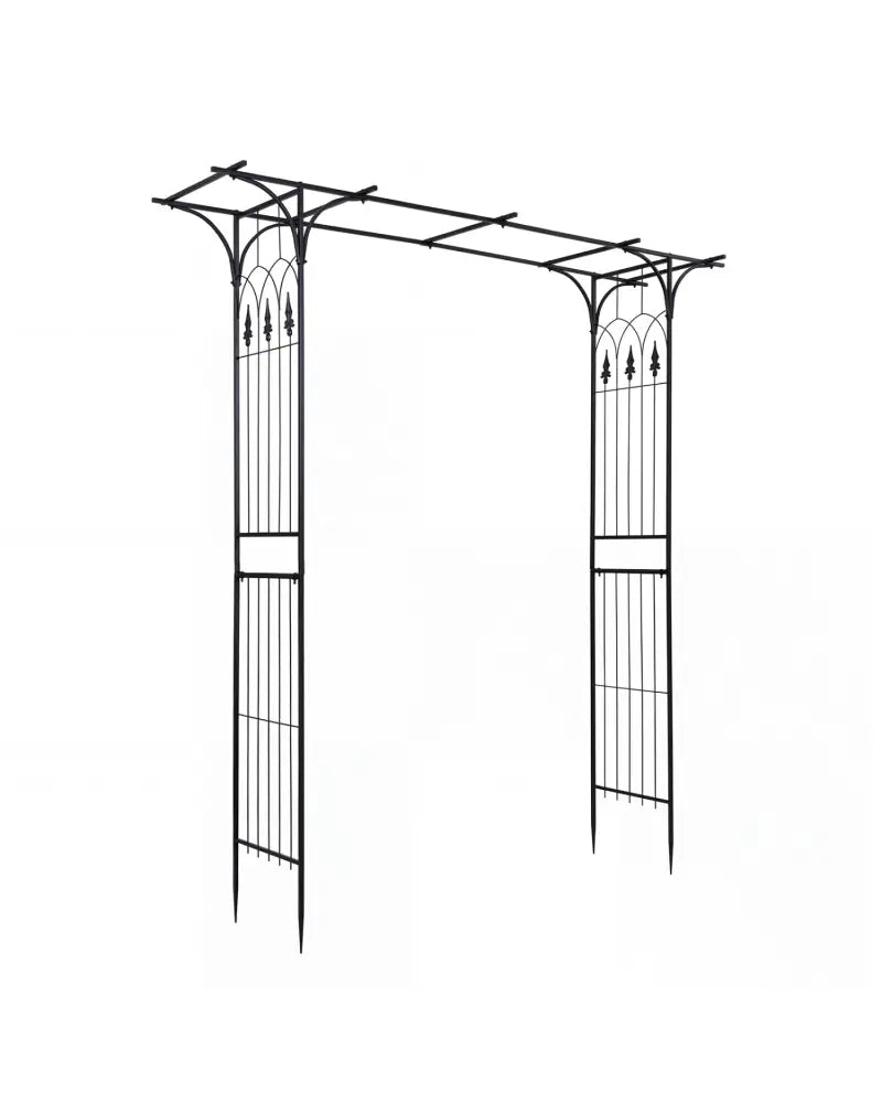 7 FT Garden Arch Arbor with Flat Top Design for Climbing Plants - Garden Arbors
