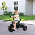7-in-1 Baby Stroller Tricycle with Adjustable Canopy and Foldable Footrests for Ages 9-60 Months Old-Pink - Pink - Baby