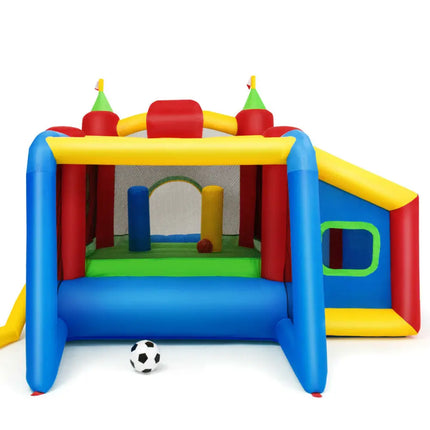 7-in-1 Kids Inflatable Bounce House with Ocean Balls and 480W Blower - Bounce House