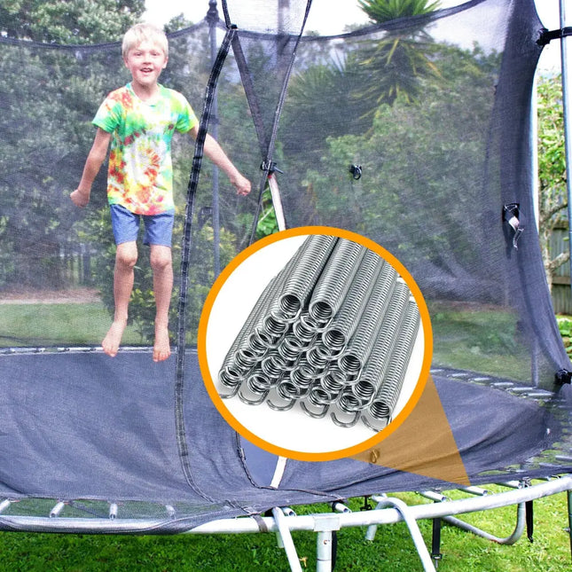 7 Inch Rustproof Galvanized Steel Replacement Trampoline Elasticity Springs-7 Inch - Silver - Trampoline Accessories