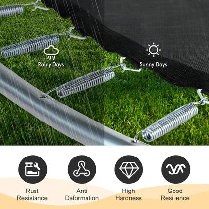 7 Inch Rustproof Galvanized Steel Replacement Trampoline Elasticity Springs-7 Inch - Silver - Trampoline Accessories