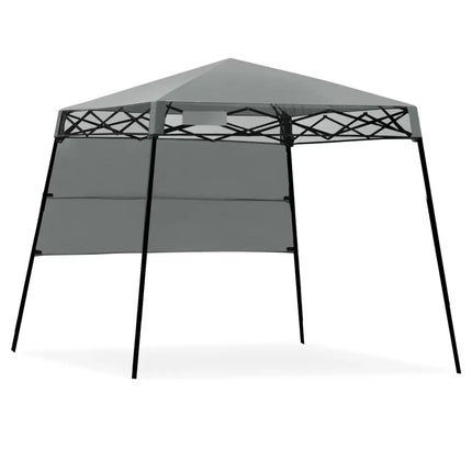 7 x 7 Feet Sland Adjustable Portable Canopy Tent with Backpack-Gray - Gray - Canopies