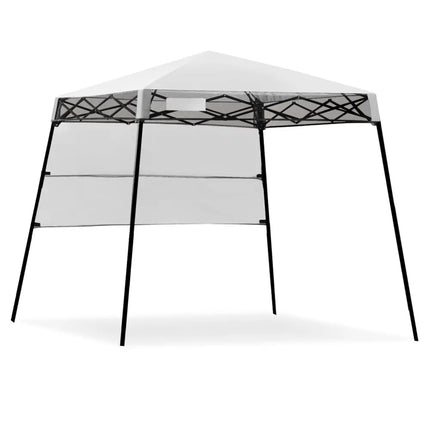 7 x 7 Feet Sland Adjustable Portable Canopy Tent with Backpack-White - White - Canopies