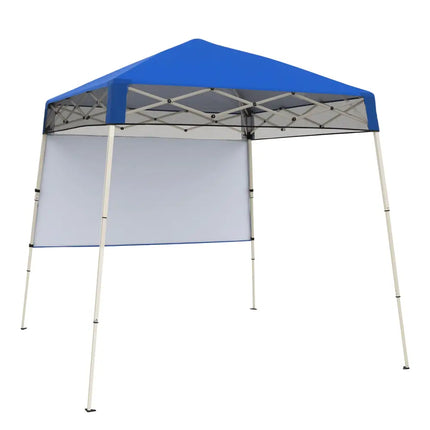 7 x 7 FT Pop-Up Canopy Tent with 1 Push Center Lock for Sports Picnic Camping-Blue - Blue - Canopies