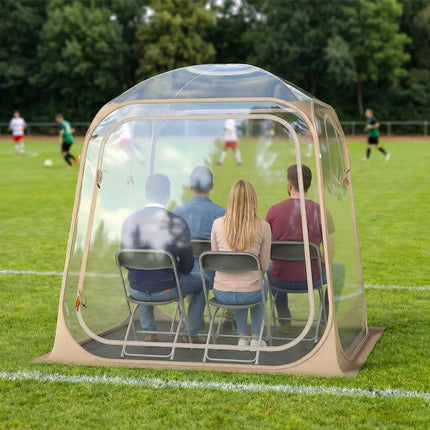 7 x 7 FT Pop Up Sports Tent Clear Bubble Tent All-Weather Waterproof Pod with Sealed Floor - Tents