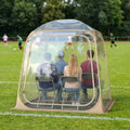 7 x 7 FT Pop Up Sports Tent Clear Bubble Tent All-Weather Waterproof Pod with Sealed Floor - Tents