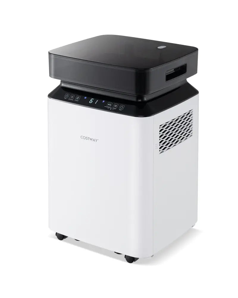 70/90 Pint 4500/6000 Sq. Ft Dehumidifier with Continuous and Auto Mode-70 Pints - White - Dehumidifiers