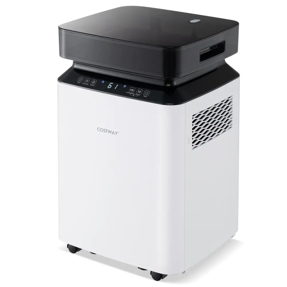70/90 Pint 4500/6000 Sq. Ft Dehumidifier with Continuous and Auto Mode-90 Pints - White - Dehumidifiers