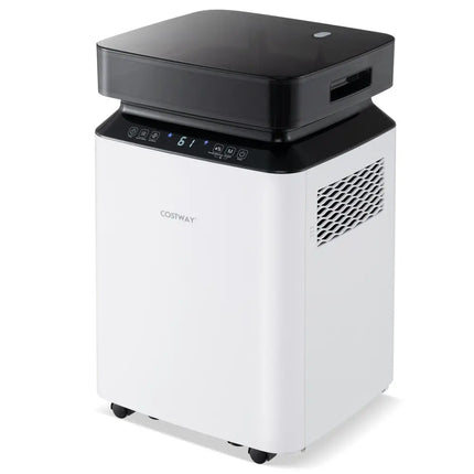 70/90 Pint 4500/6000 Sq. Ft Dehumidifier with Continuous and Auto Mode-70 Pints - White - Dehumidifiers