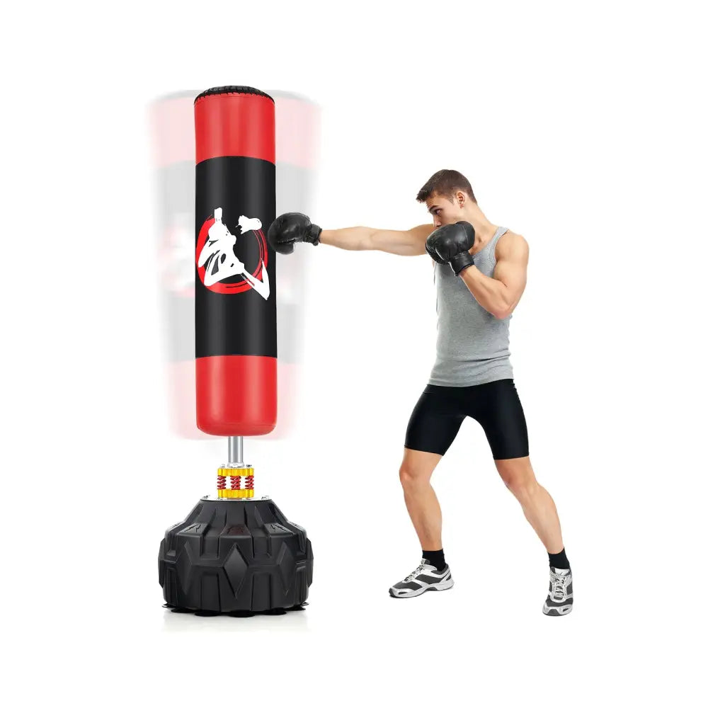 70 Inch Freestanding Punching Bag with Fillable Base 12 Suction Cups and Shock Absorbers - Boxing & Martial Arts