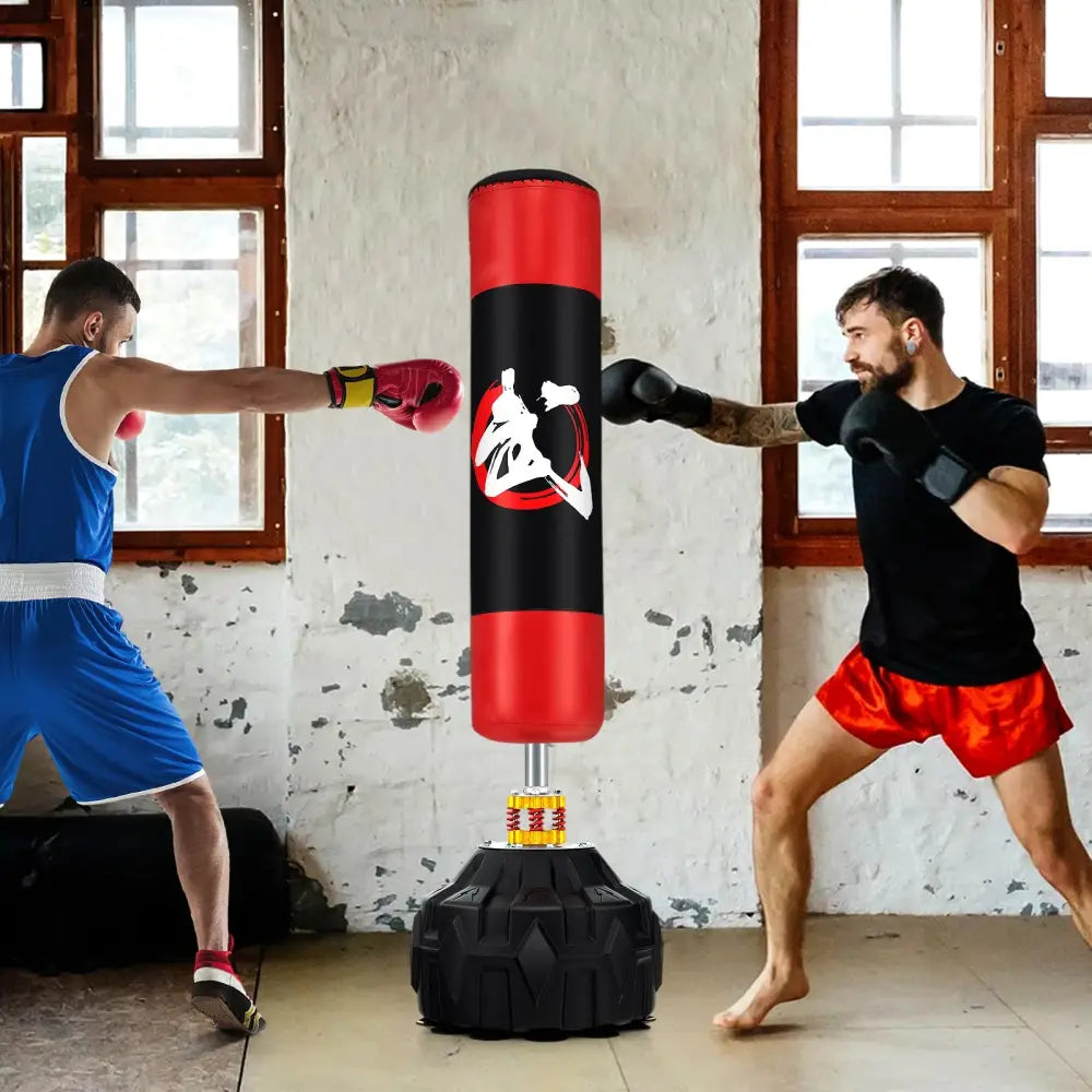 70 Inch Freestanding Punching Bag with Fillable Base 12 Suction Cups and Shock Absorbers - Boxing & Martial Arts