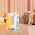 700 W Portable Mini Electric Oil-Filled Radiator Heater - White - Space Heaters