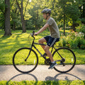 700C Hybrid Bike for Adult with 18-Speed Shimano Drivetrain and Phone Holder-Black - Black - Kids Bike