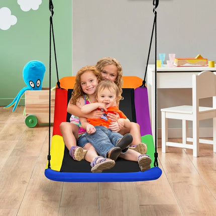 700lb Giant 60 Inch Platform Tree Swing for Kids and Adults-Multicolor - Multicolor - Swing & Playsets