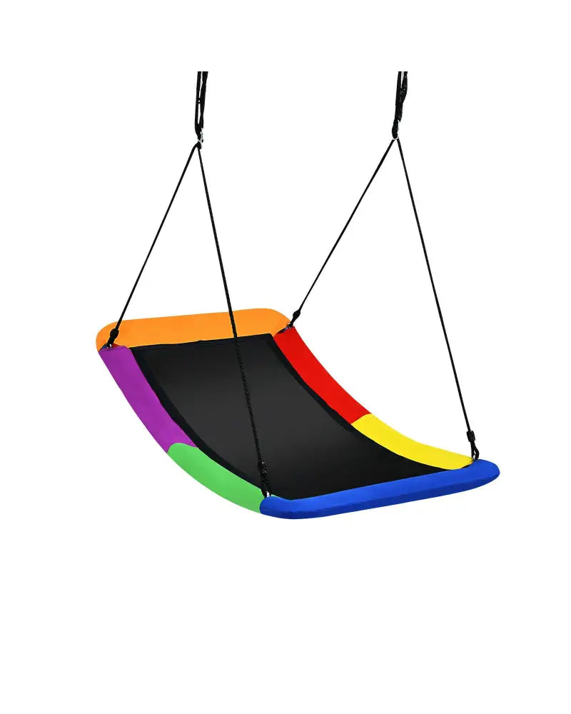 700lb Giant 60 Inch Platform Tree Swing for Kids and Adults-Multicolor - Multicolor - Swing & Playsets