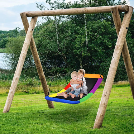 700lb Giant 60 Inch Platform Tree Swing for Kids and Adults-Multicolor - Multicolor - Swing & Playsets