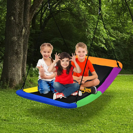 700lb Giant 60 Inch Platform Tree Swing for Kids and Adults-Multicolor - Multicolor - Swing & Playsets
