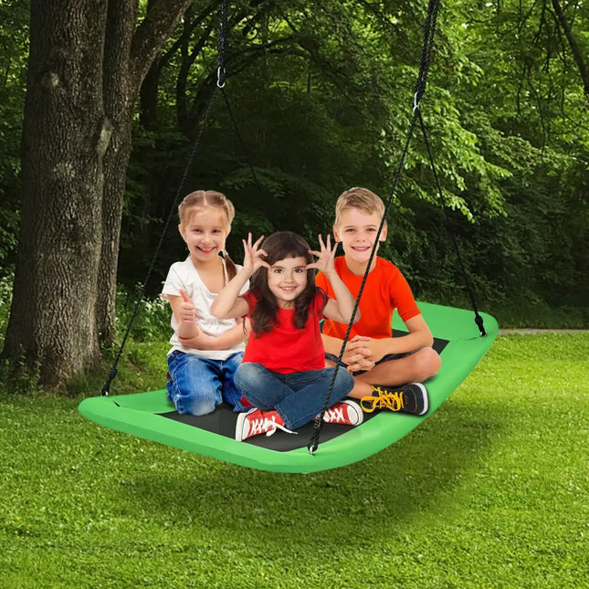 700lb Giant 60 Inch Platform Tree Swing for Kids and Adults-Green - Green - Swing & Playsets