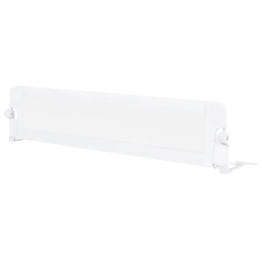 71-Inch Foldable Bed Rail Swing Down Baby Bed Guard Rail with Adjustable Safety Strap-White - White - Bed Rails
