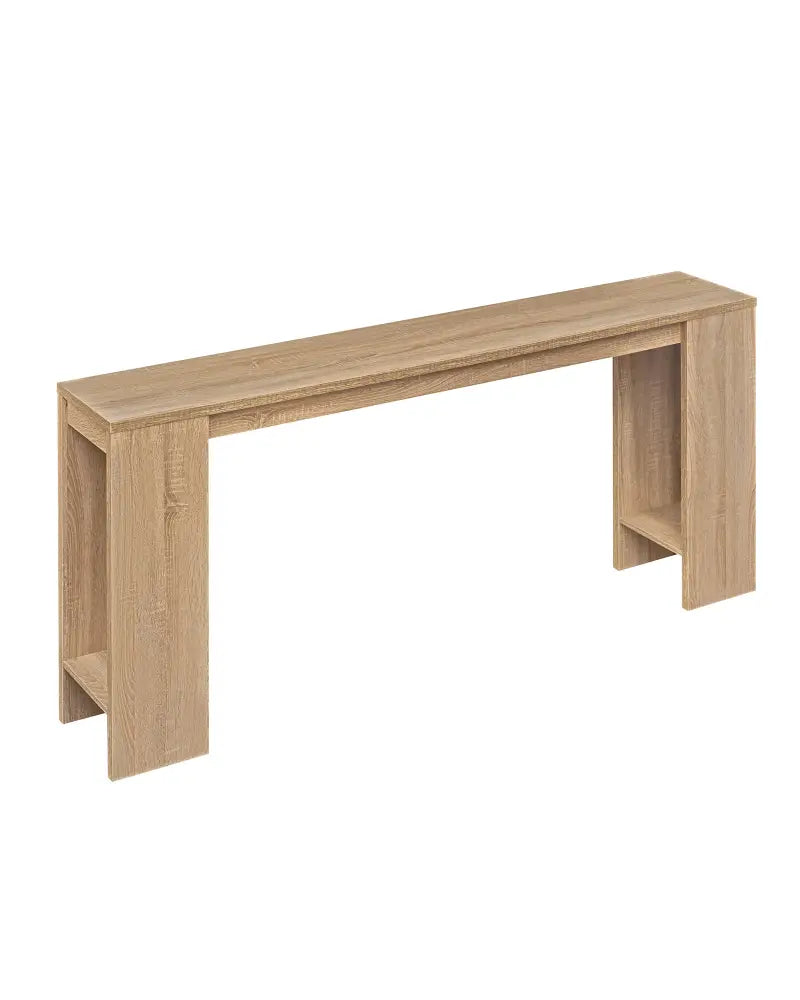 71 Inches Long Console Table with Storage for Hallway-Natural - Natural - Console Tables