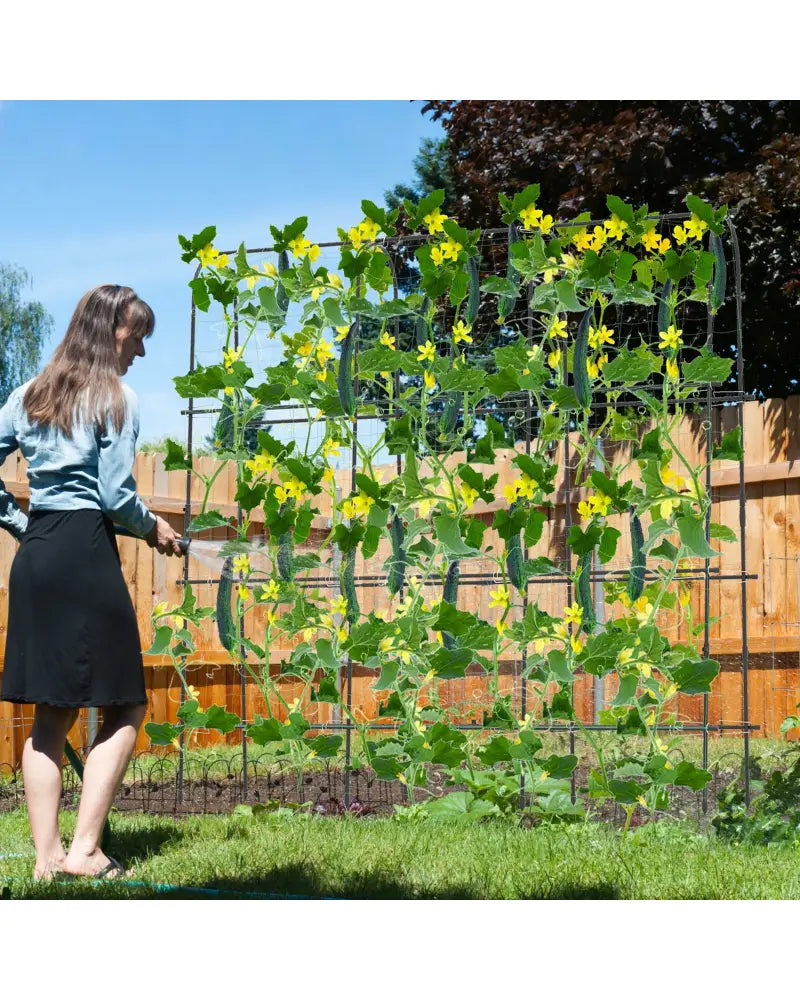 71 x 71 Inch U-Shaped Tall Garden Arched Trellis for Climbing Plants - Plant Supports