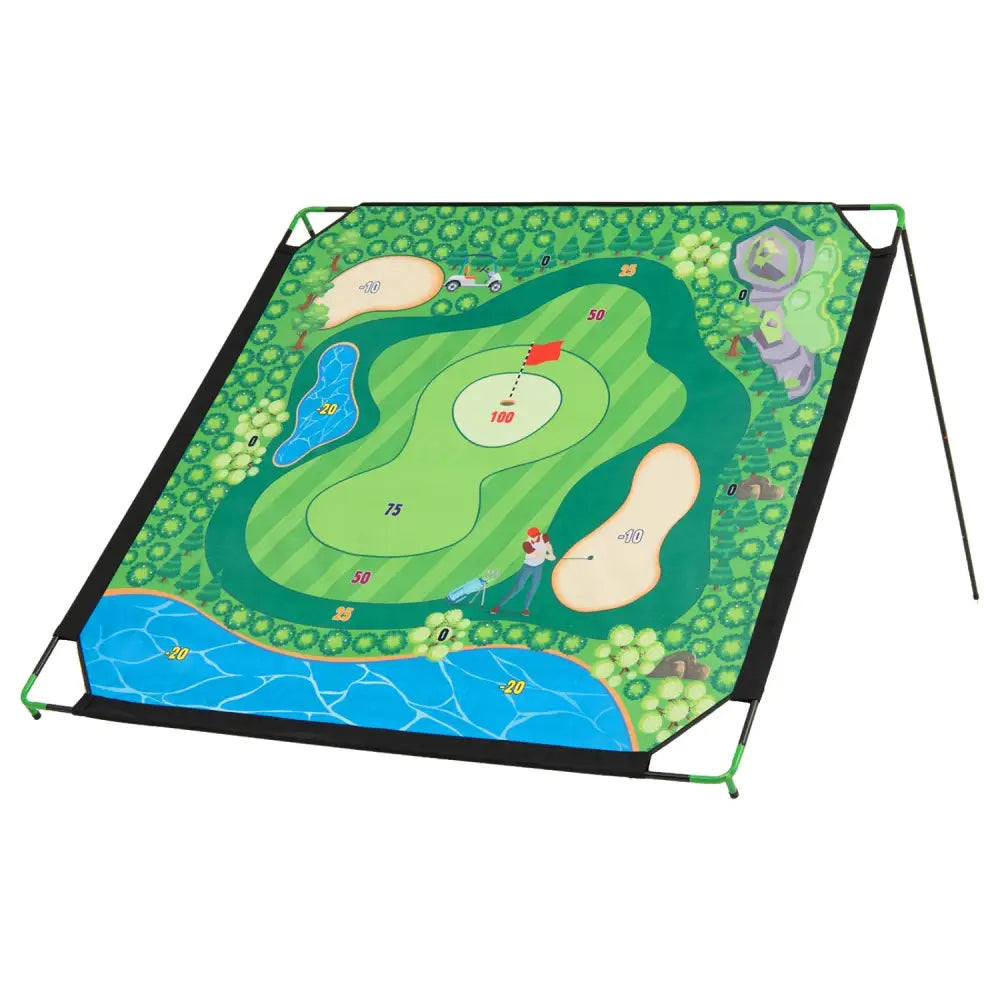 71 x 71 Inches Golf Chipping Game Set for Indoor and Outdoor Practice - Sport Equipments