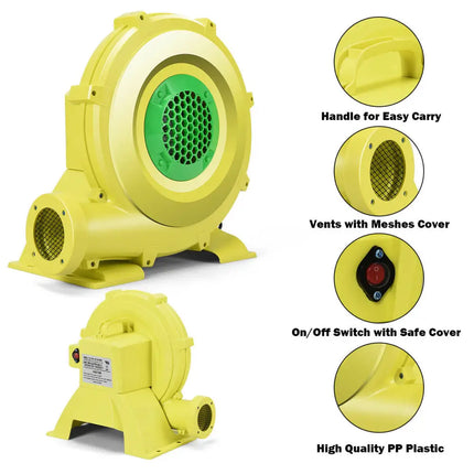 735 W 1.0 HP Air Blower Pump Fan for Inflatable Bounce House - Air Blowers