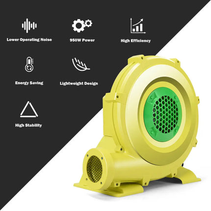 735 W 1.0 HP Air Blower Pump Fan for Inflatable Bounce House - Air Blowers