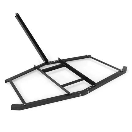 74 inch Wide Driveway Drag Tow Behind Landscape Leveling Rake with Reinforced Bars-Black - Black - Lawn Care Tools