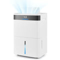 74 Pints Dehumidifier for Home 4500 Sq.Ft Dehumidifier-White Costway