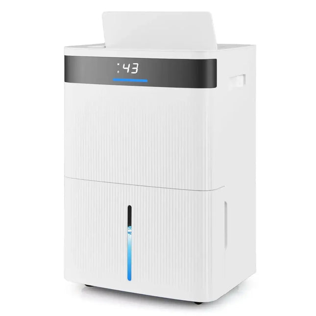 74 Pints Dehumidifier for Home 4500 Sq.Ft Dehumidifier-White Costway