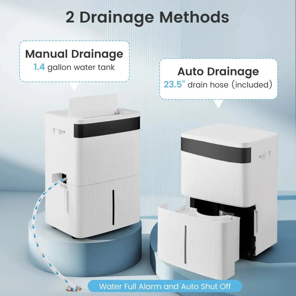74 Pints Dehumidifier for Home 4500 Sq.Ft Dehumidifier-White Costway